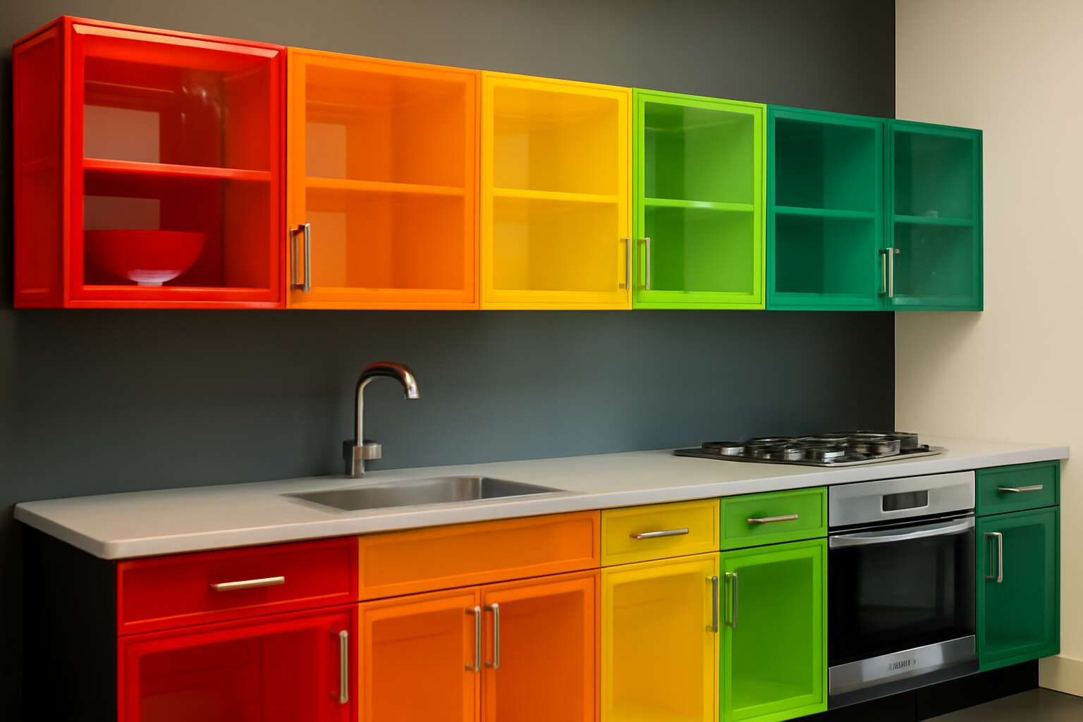 acrylic sheet used in kitchen cabinets